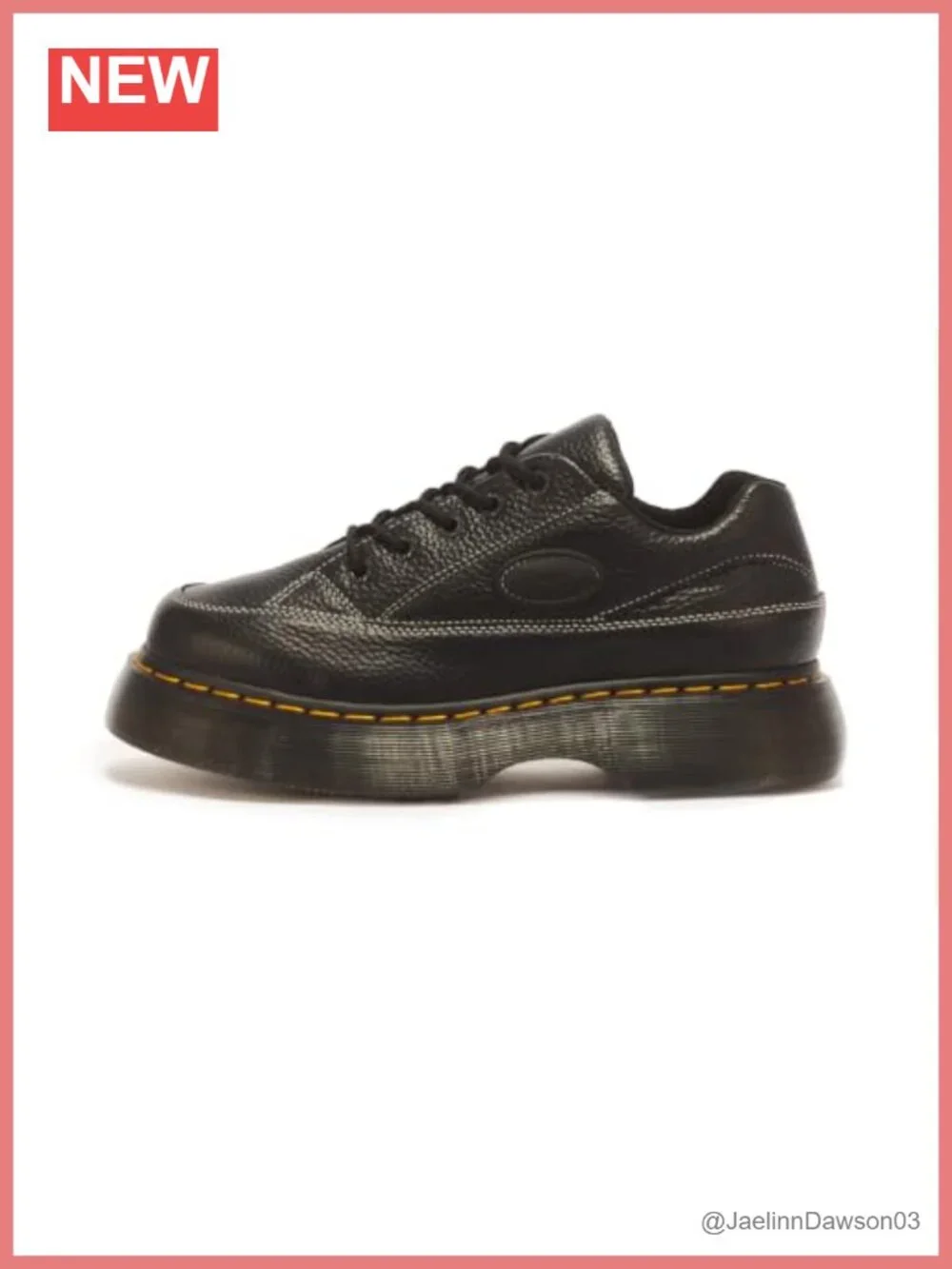 Goodyear Welted Milled Nappa Leather Chunky Platform Lace-Up Oxford